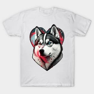 Husky is my valentine T-Shirt